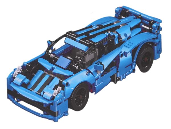 Vehicles Building Blocks Set 638pcs Blue - Image 11