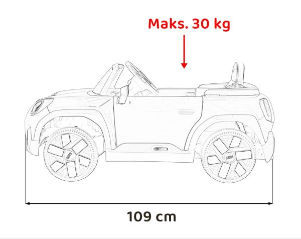 Licencirani auto na akumulator Mini Concept Aceman 4x4 - crni - Image 18