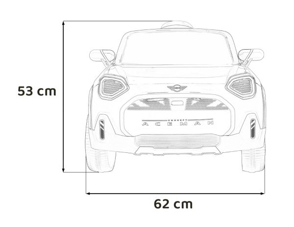 Licencirani auto na akumulator Mini Concept Aceman 4x4 - crni - Image 19