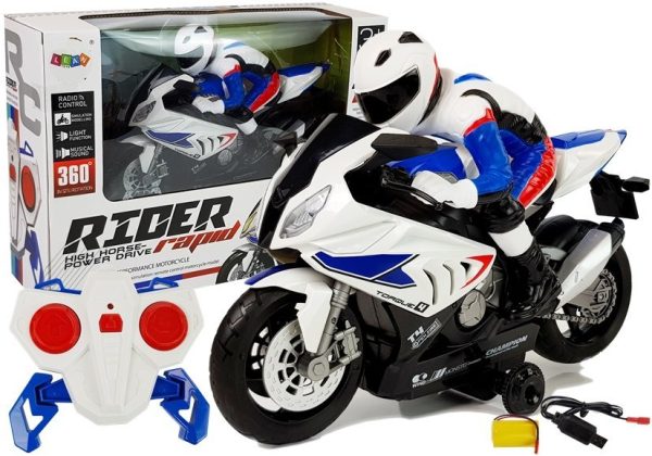 RC Motorcycle R / C 2.4G White