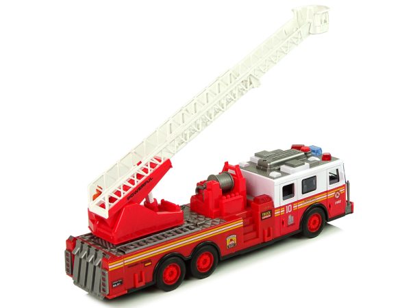 Fire Brigade Friction Drive Lights Sounds Ladder Openable Doors - Image 4