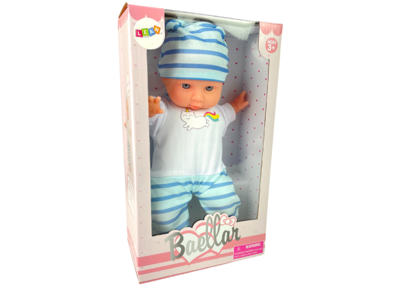 Baby Doll Blue Striped Pyjamas 30 cm - Image 3