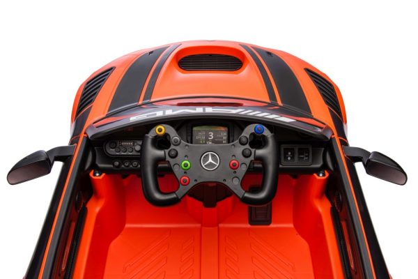 Licencirani auto na akumulator Mercedes AMG GT3 - narančasti - Image 18