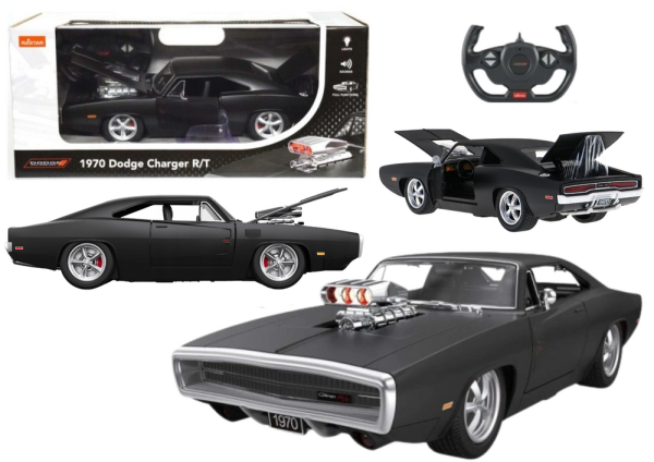 Licencirani auto na daljinsko upravljanje Dodge Charger R/T - crni