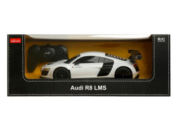 Licencirani auto na daljinsko upravljanje Audi R8 1:18 R - bijeli - Image 4