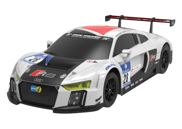 Licencirani auto na daljinsko upravljanje AUDI R8 LMS 1:24 - crno/bijeli - Image 2