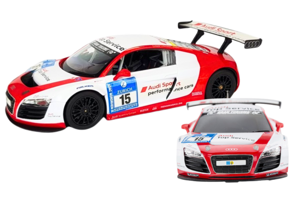 Licencirani auto na daljinsko upravljanje AUDI R8 LMS 1:24 - bijelo/crveni - Image 2