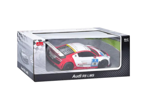 Licencirani auto na daljinsko upravljanje AUDI R8 LMS 1:24 - bijelo/crveni - Image 3