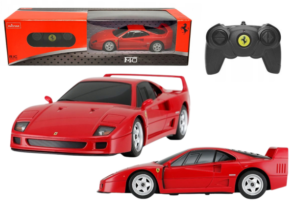 Licencirani auto na daljinsko upravljanje Ferrari F40 1:24 - crveni