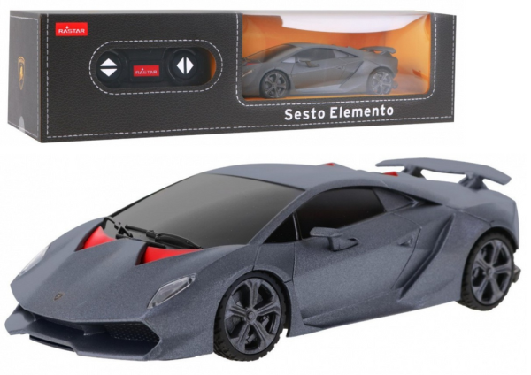 Licencirani auto na daljinsko upravljanje Lamborghini Sesto Elemento 1:24 - sivi