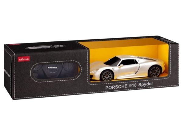 Licencirani auto na daljinsko upravljanje Porsche 918 Spyder 1:24 - srebrni - Image 4