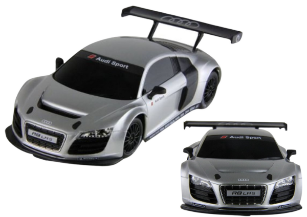 Licencirani auto na daljinsko upravljanje AUDI R8 LMS 1:24 - srebrni