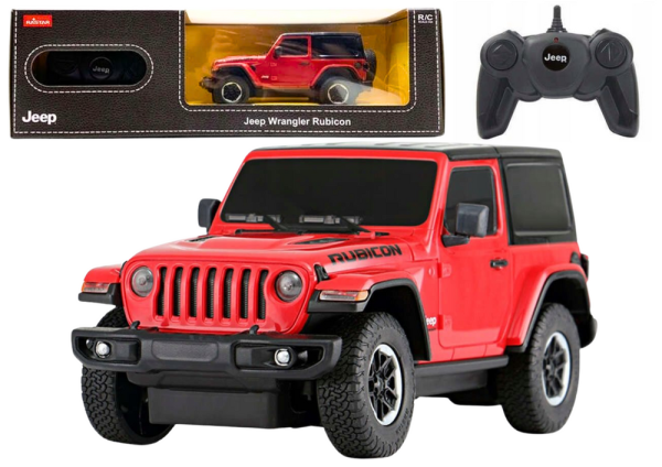 Licencirani auto na daljinsko upravljanje JEEP Wrangler JL Rubicon 1:24 – crveni