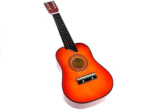 Klasična drvena gitara za djecu 60 cm - crvena - Image 2