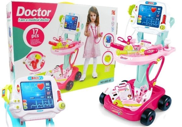 Medicinski set kolica za ECG - 17 elemenata