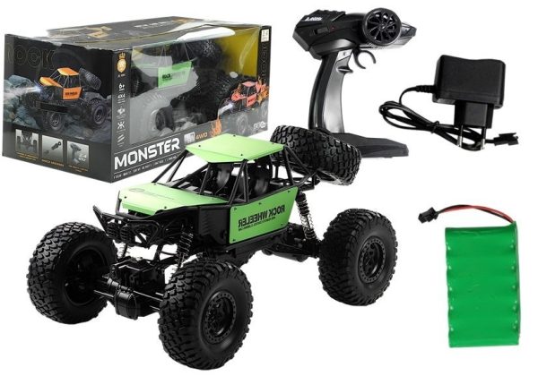 Buggy na daljinsko upravljanje Monster  Jeep 1:8  - zeleni