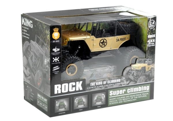 R/C Monster Car Jeep 1:18 Gold