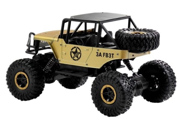 R/C Monster Car Jeep 1:18 Gold - Image 3