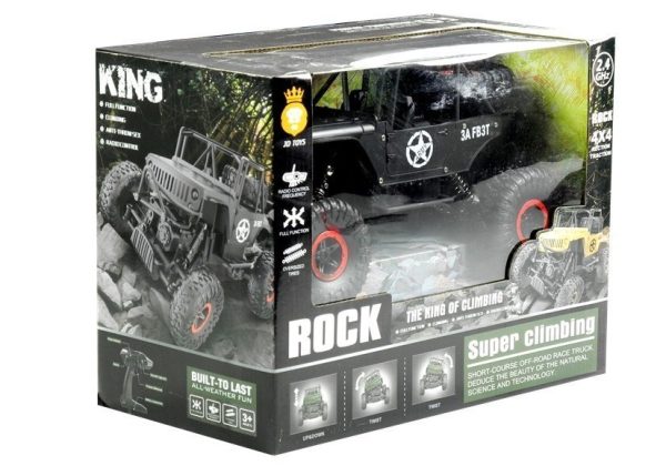 R/C Monster Car Jeep 1:18 Black - Image 2