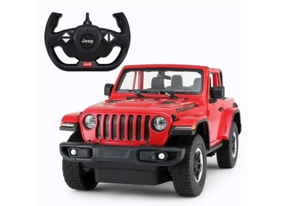 Licencirani auto na daljinsko upravljanje Jeep Wrangler Rubicon 1:14 Rastar - crveni