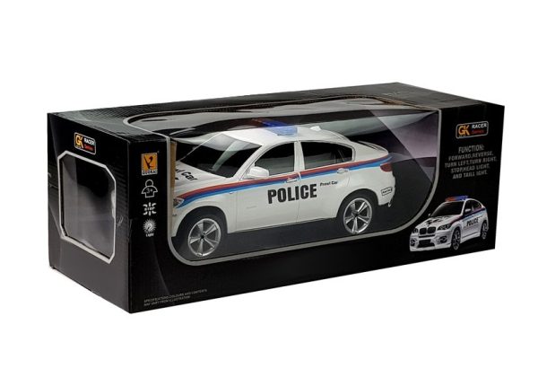 Auto na daljinsko upravljanje Police Coupe - bijeli - Image 5