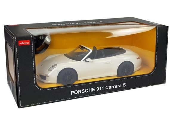 Licencirani auto na daljinsko upravljanje Porsche 911 Carrera S Rastar 1:12 - bijeli - Image 9