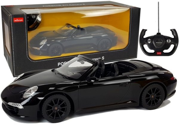 Licencirani auto na daljinsko upravljanje Porsche 911 Carrera S Rastar 1:12 - crni