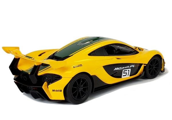 Licencirani auto na daljinsko upravljanje McLaren P1 GTR Rastar 1:14 - žuti - Image 4