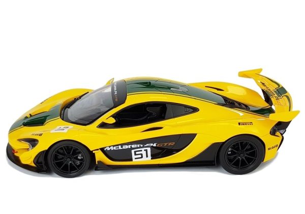 Licencirani auto na daljinsko upravljanje McLaren P1 GTR Rastar 1:14 - žuti - Image 5