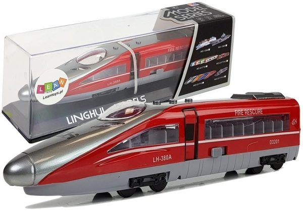 Vlak na povlačenje Pendolino sa zvučnim i svjetlosnim efektima - crveni - Image 2