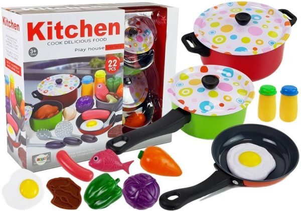 Kitchen Set Dishes Cook 22 pieces