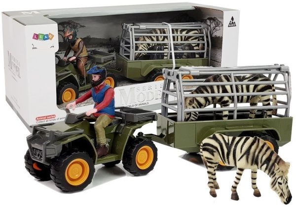 Quad s prikolicom Transporter sa figuricom zebre