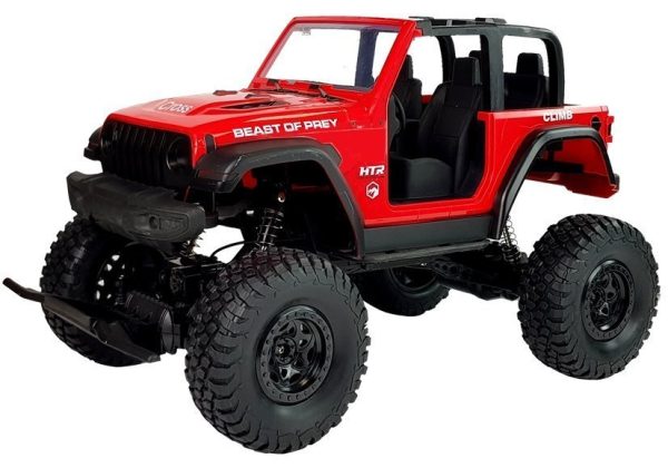 Red Remote Controlled Jeep Terrain Car 2.4G - Image 2