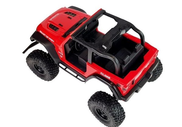 Red Remote Controlled Jeep Terrain Car 2.4G - Image 4