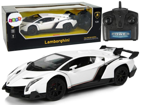 Licencirani auto na daljinsko upravljanje 1:24 Lamborghini Veneno 2.4 G - bijeli