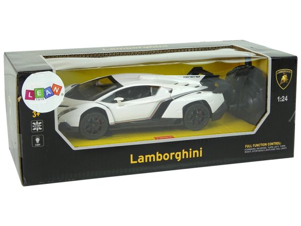 Licencirani auto na daljinsko upravljanje 1:24 Lamborghini Veneno 2.4 G - bijeli - Image 7