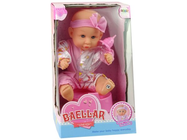 Pink Baby Doll Potty Drink Pee 24 cm - Image 4