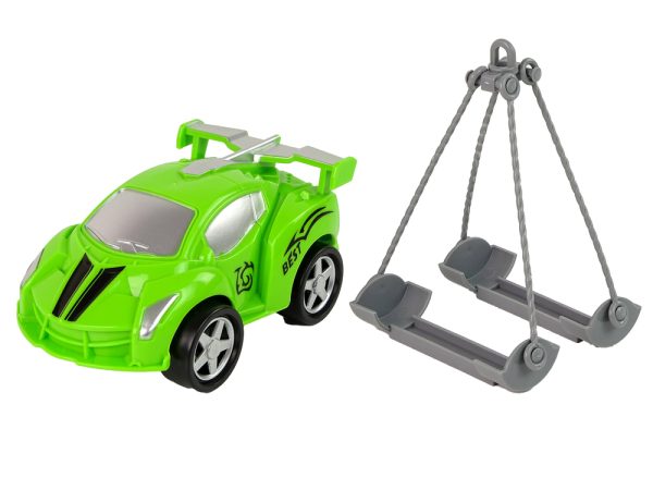 Car Transporter Roadside Assistance Tow Truck 1:16 Green Sound Lights - Image 4