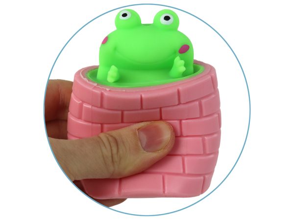 Anti-stress Toy Green Frog Jumping out of the Barrel - Image 3