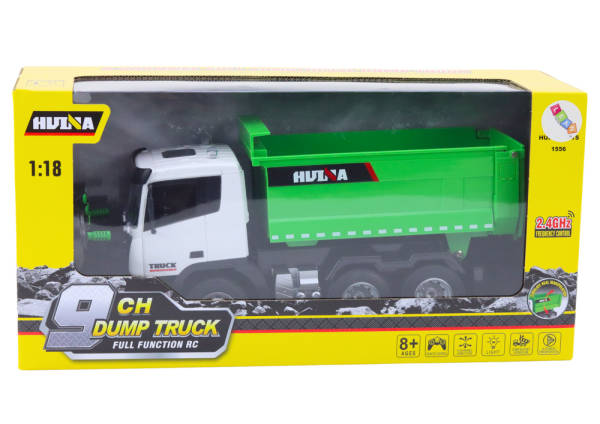 Remote Control RC Truck Tipper 1:18 Green - Image 8