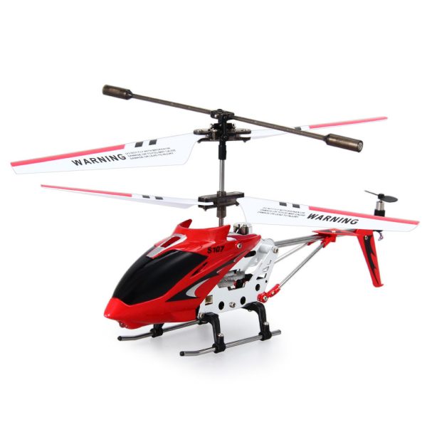 Remote Controlled RC Helicopter Gyroscope Syma S107G Red - Image 2