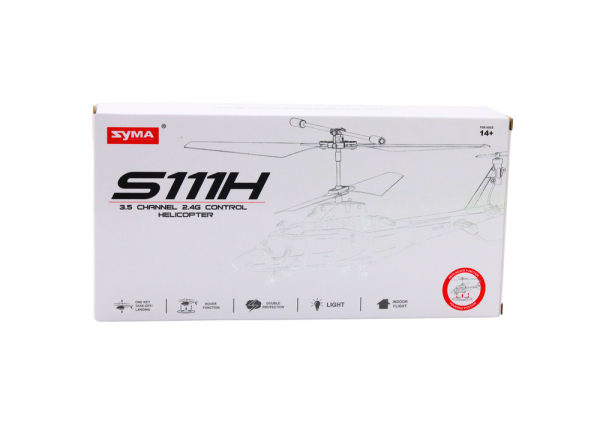 Remote Controlled RC Helicopter Gyroscope Syma S111H Red - Image 4