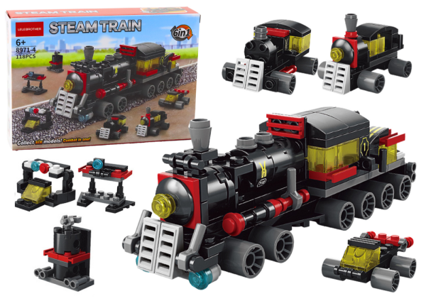 6in1 Locomotive Construction Blocks Set 118el