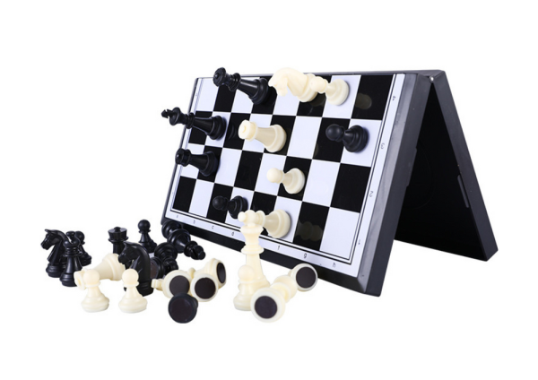 Classic Chess Board Game Magnetic Board Pawns Figures - Image 3