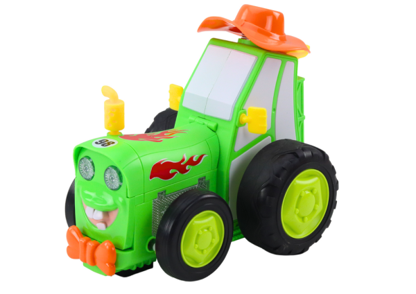 Remote Controlled Jumping R/C Tractor Green - Image 3