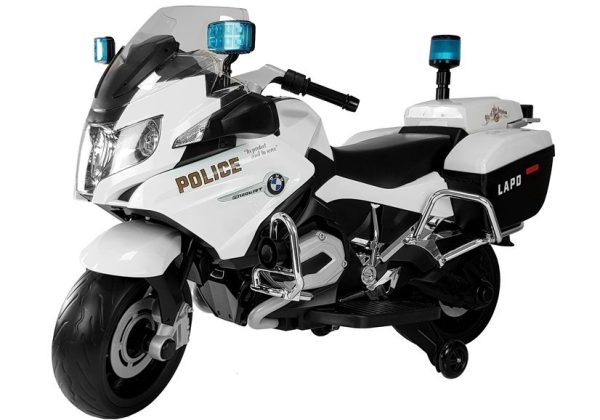 BMW Police Motorcycle White - Electric Ride On Motorbike - Image 2