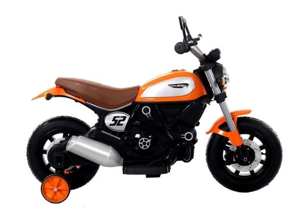 Electric Ride-On Motorbike QK307 Orange - Image 2