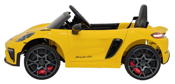 Porsche 718  vehicle Yellow MP4 - Image 3