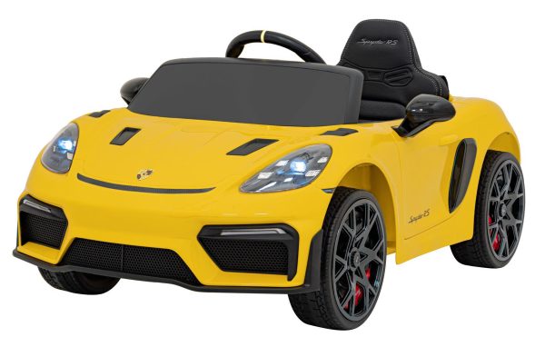 Porsche 718  vehicle Yellow MP4 - Image 21