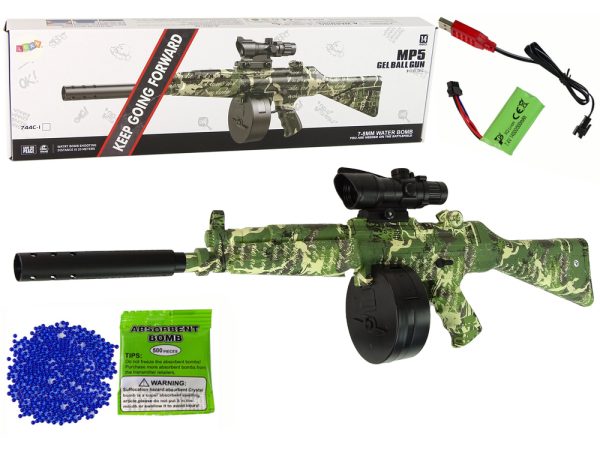 Rifle Pistol Gel BBs Green Automatic XXL MP5